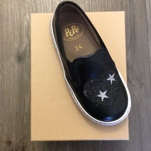 NIB Pepe Girls Sneakers Size 24. Made in Italy